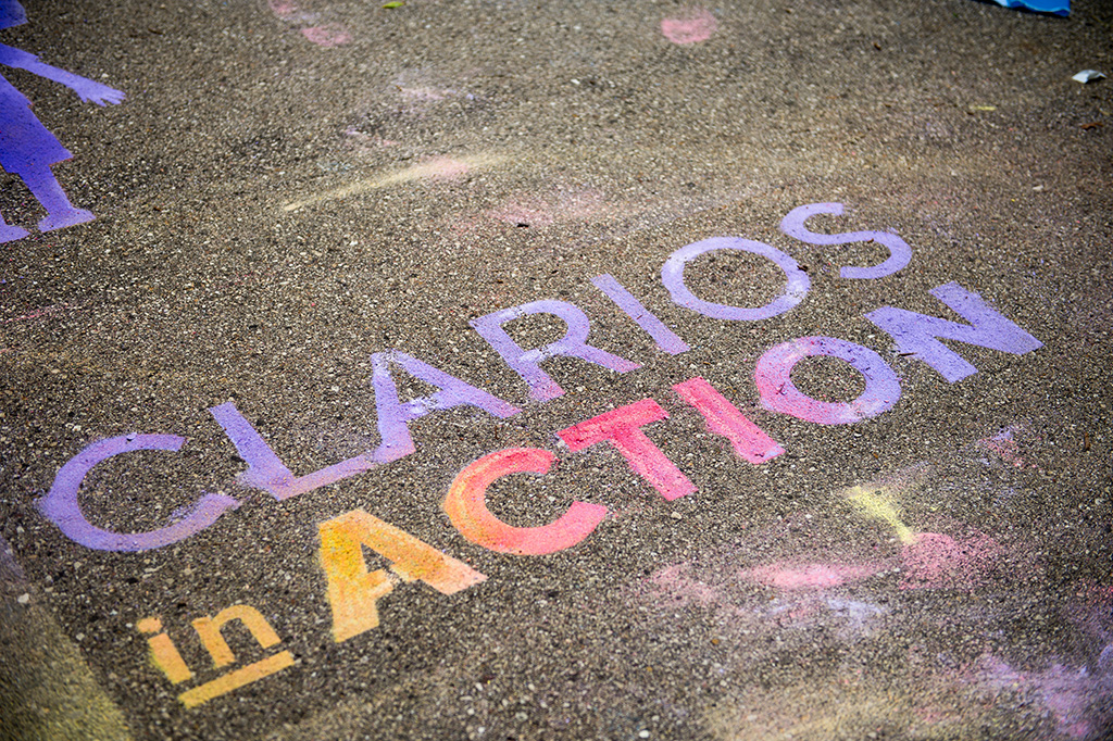 Clarios in Action graphic in chalk